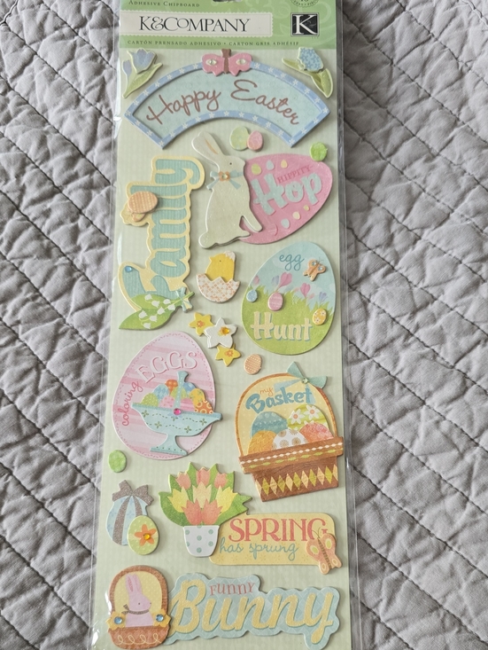 K&Company Other - K&Company New Scrabooking Pastel Easter Sticker Pack